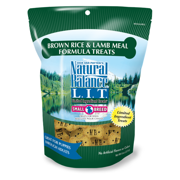 Natural Balance L.I.T. Limited Ingredient Treats Small Breed Brown Rice &amp; Lamb Meal Formula Dog Treats 227g