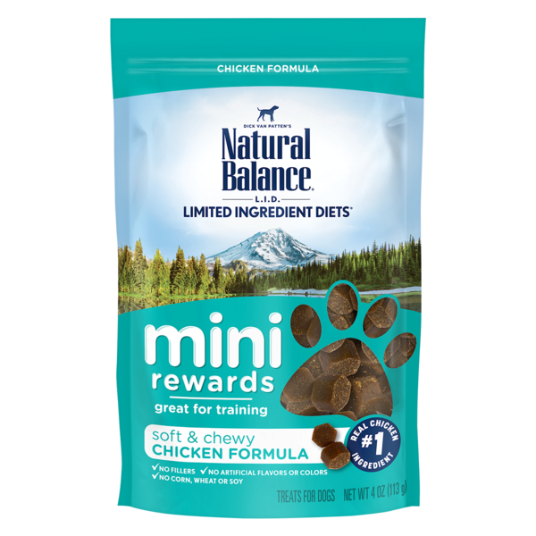 Natural Balance Limited Ingredient Diets Mini-Rewards Chicken Formula Dog Treats 113g