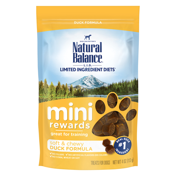 Natural Balance Limited Ingredient Diets Mini-Rewards Duck Formula Dog Treats 113g