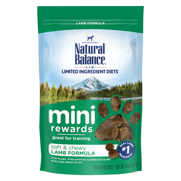 Natural Balance Limited Ingredient Diets Mini-Rewards Lamb Formula Dog Treats 113g