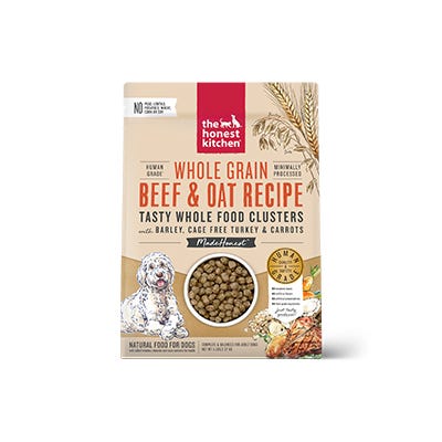 The Honest Kitchen Food Clusters Whole Grain Beef &amp; Oat Recipe Dehydrated Dog Food 9kg