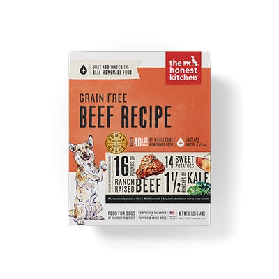 The Honest Kitchen Beef Recipe Love Grain-Free Dehydrated Dog Food 4.5kg