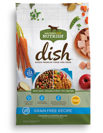 Rachael Ray Nutrish Dish Natural Grain-Free Chicken &amp; Potato Recipe with Veggies &amp; Fruit Dry Dog Food 10.4kg