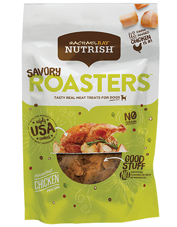 Rachael Ray Nutrish Savory Roasters Roasted Chicken Grain-Free Recipe Dog Treats 340g