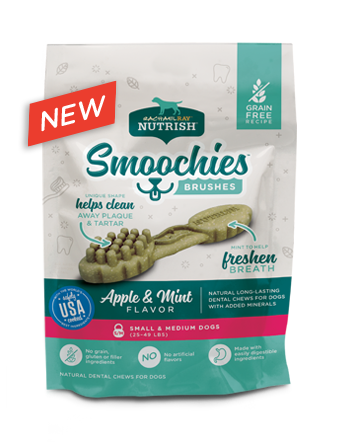 Rachael Ray Nutrish Smoochies Brushes Natural Apple &amp; Mint Flavored Small &amp; Medium Dental Dog Treats 1.04kg