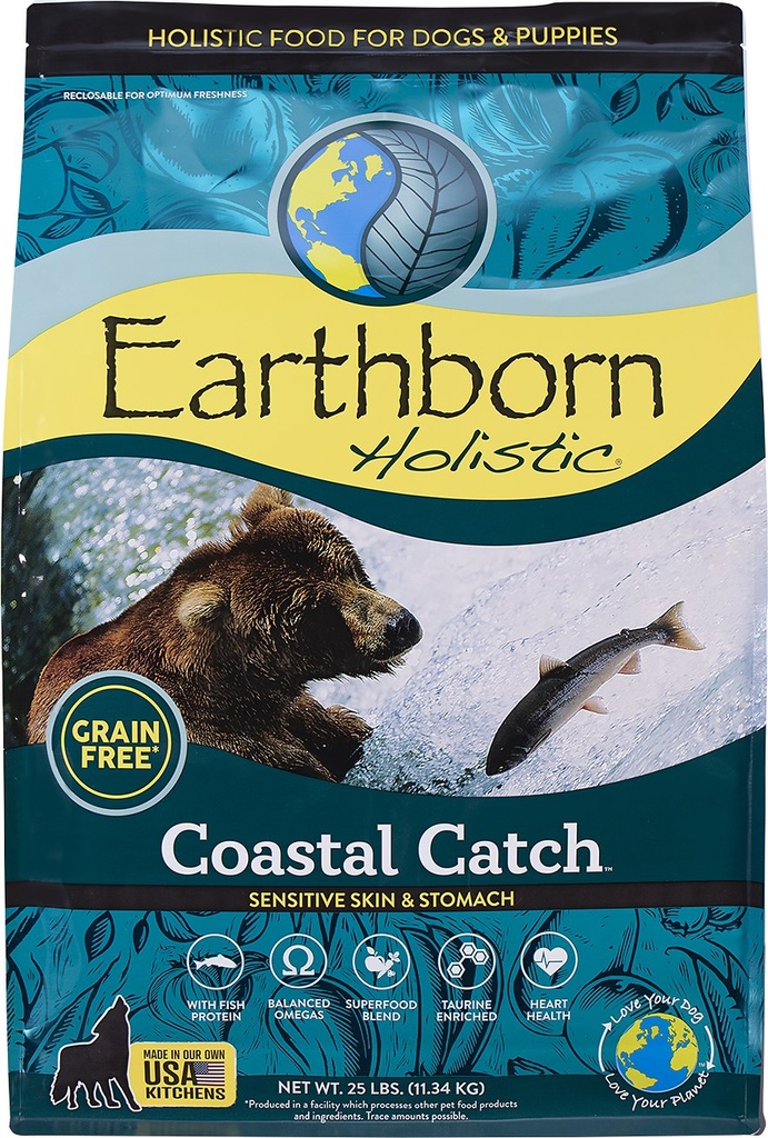 Earthborn Holistic Coastal Catch Grain-Free Natural Dry Dog Food 11.3kg