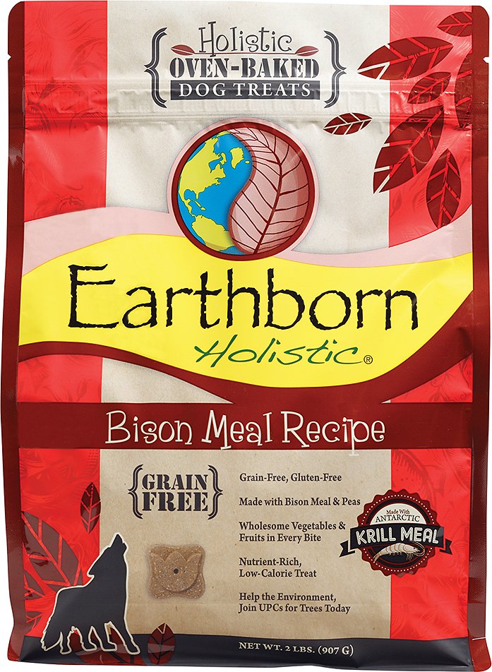 Earthborn Holistic Grain-Free Bison Meal Recipe Dog Treats 907g