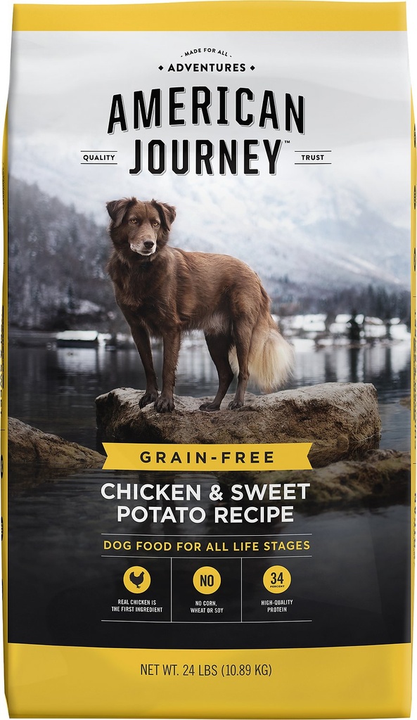 American Journey Chicken &amp; Sweet Potato Recipe Grain-Free Dry Dog Food 10.9kg