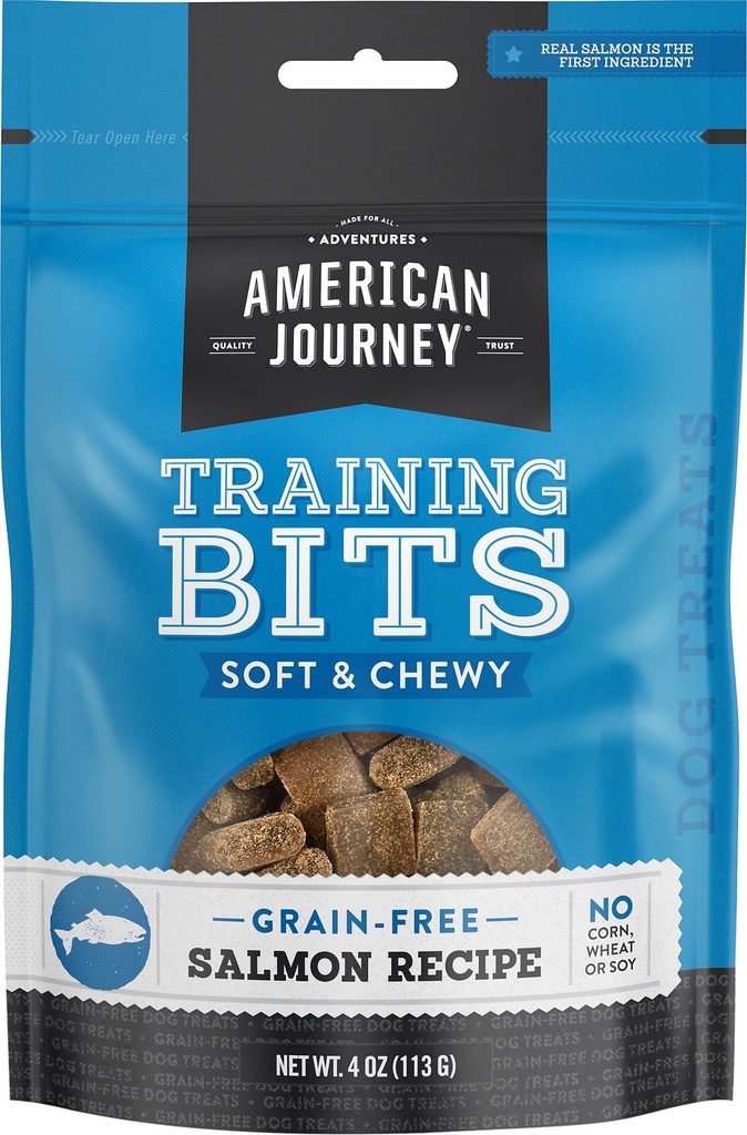 American Journey Salmon Recipe Grain-Free Soft &amp; Chewy Training Bits Dog Treats 454g