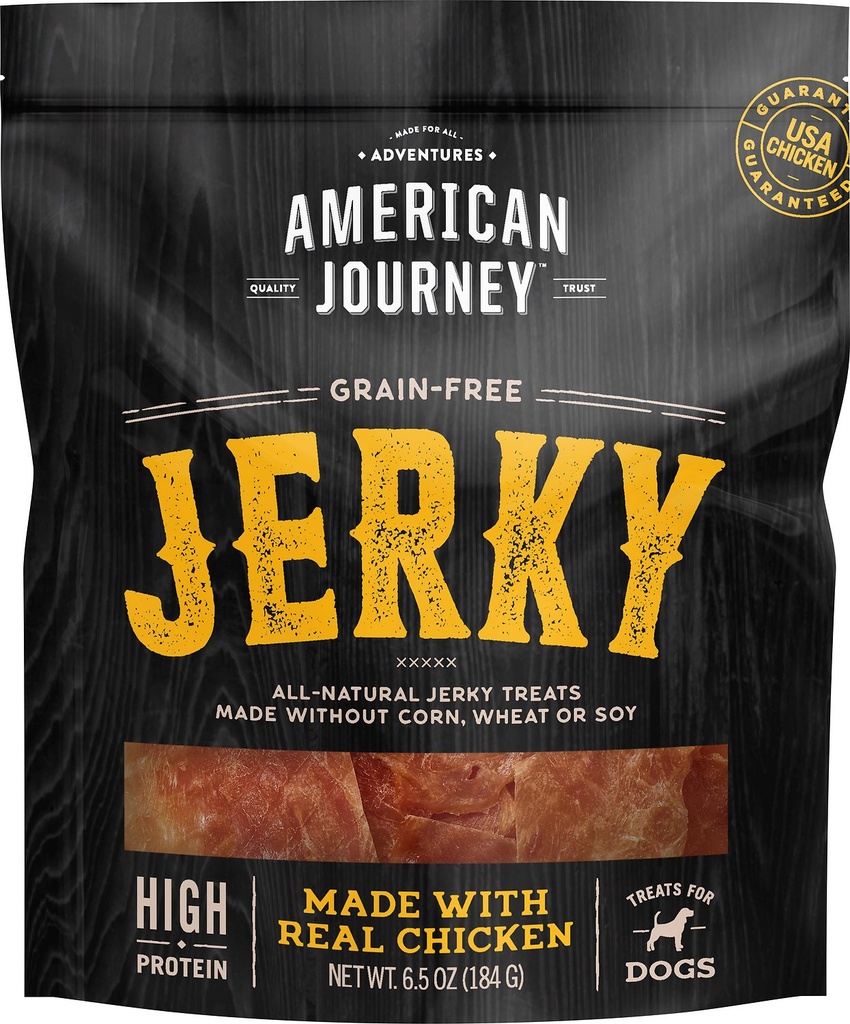 American Journey Chicken Jerky Grain-Free Dog Treats 184g