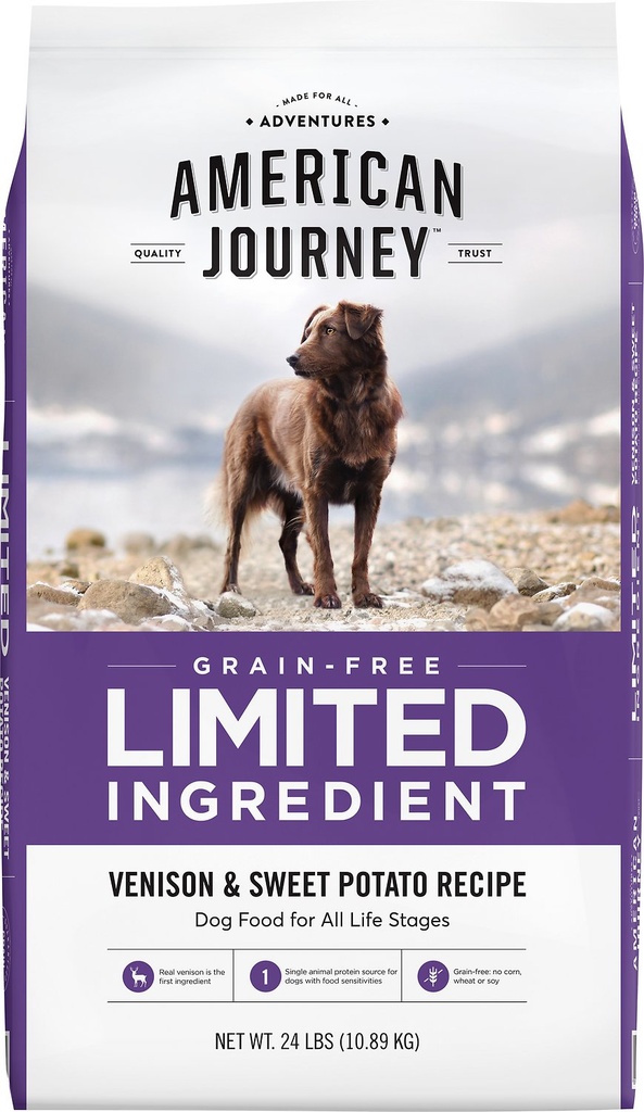 American Journey Limited Ingredient Venison &amp; Sweet Potato Recipe Grain-Free Dry Dog Food 10.9kg