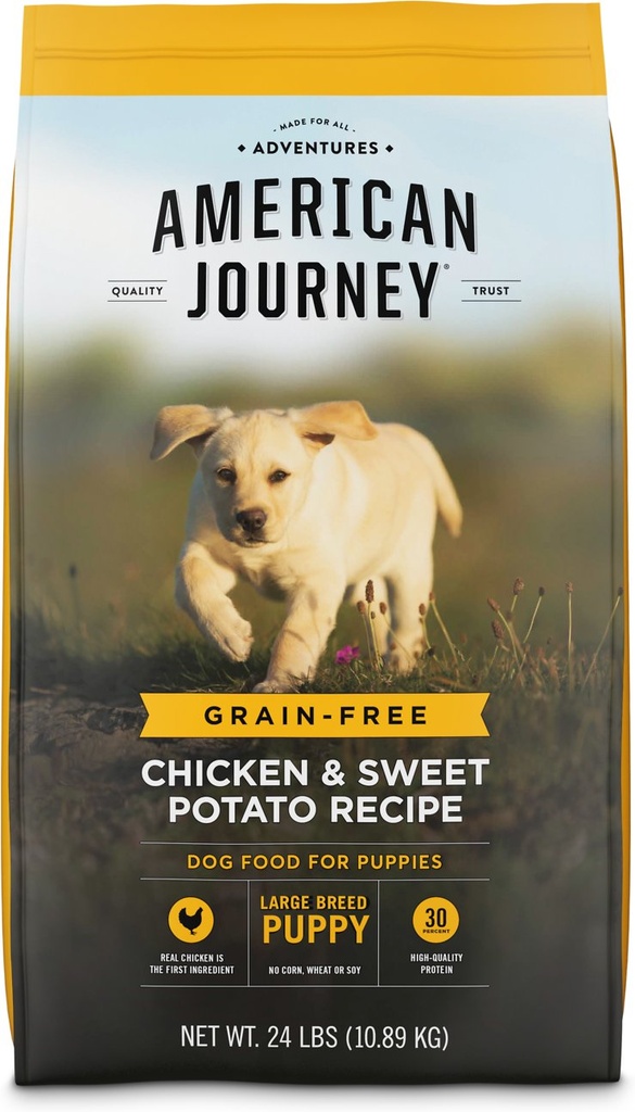 American Journey Large Breed Puppy Chicken &amp; Sweet Potato Recipe Grain-Free Dry Dog Food 10.9kg