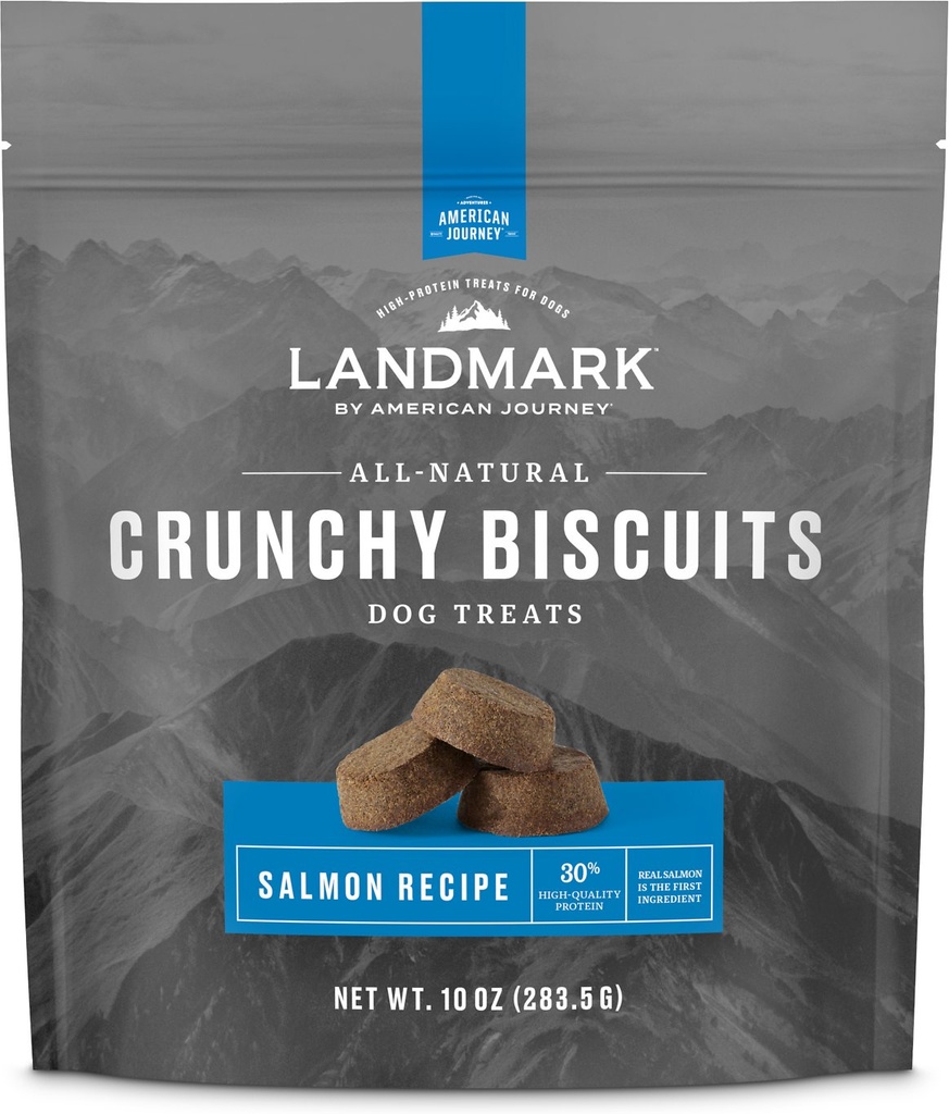 American Journey Landmark Salmon Recipe Grain-Free Crunchy Biscuits Dog Treats 283.5g