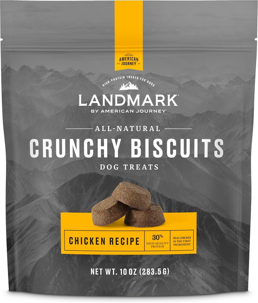 American Journey Landmark Chicken Recipe Grain-Free Crunchy Biscuits Dog Treats 283.5g