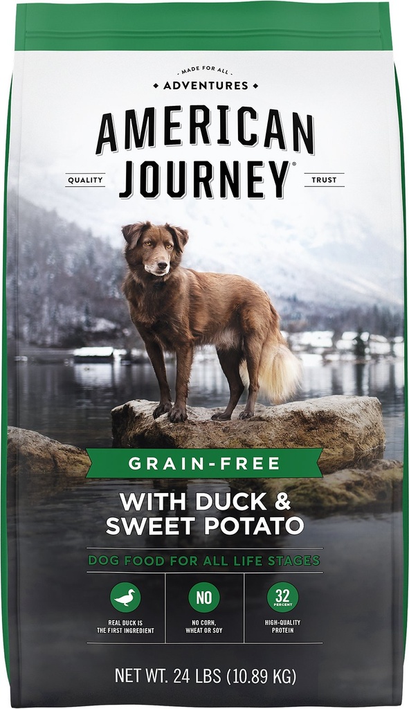 American Journey Duck &amp; Sweet Potato Grain-Free Dry Dog Food 10.9kg