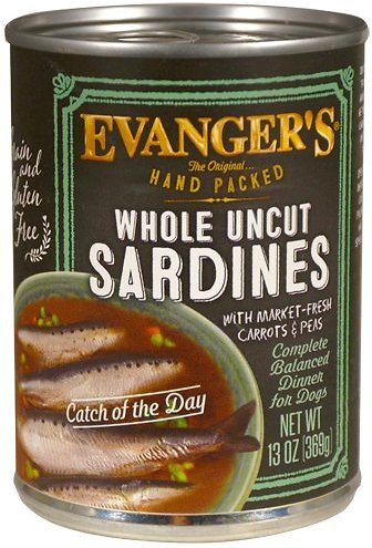 Evanger's Grain-Free Hand Packed Catch of the Day Case of 12 Canned Dog Food 369g