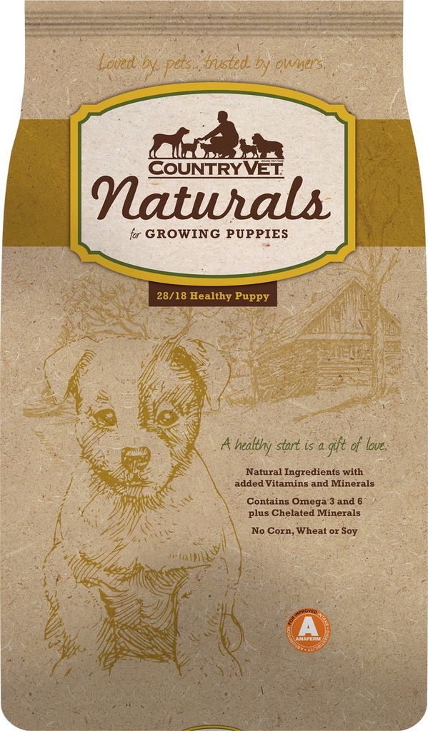 Country Vet Naturals 28/18 Healthy Puppy Dog Food 15.9kg