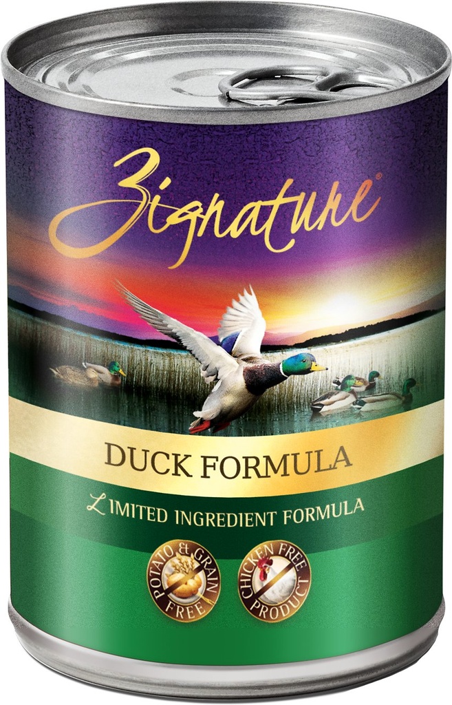 Zignature Duck Limited Ingredient Formula Grain-Free Canned Dog Food 368g