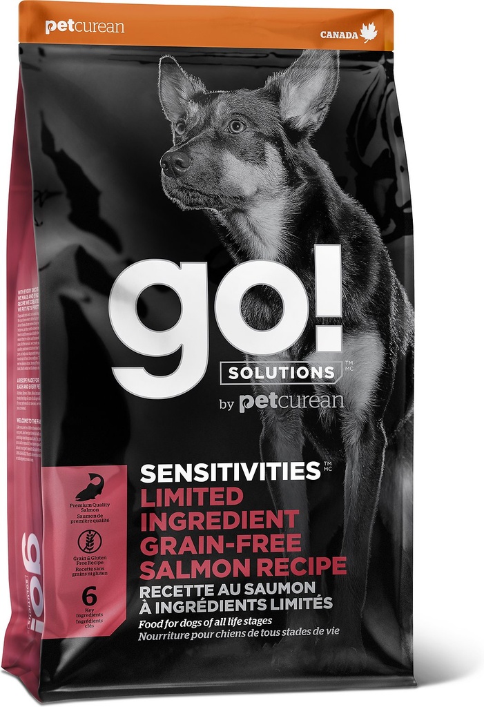 GO! SENSITIVITIES Limited Ingredient Salmon Grain-Free Dry Dog Food 10kg