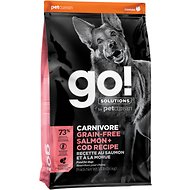 Go! Solutions Carnivore Grain-Free Salmon + Cod Recipe Dry Dog Food 10kg