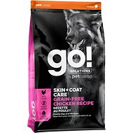 Go! Solutions Skin + Coat Care Grain-Free Chicken Recipe Dry Dog Food 11.3kg