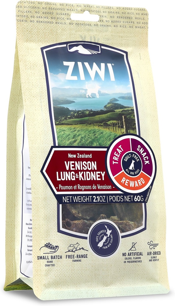 Ziwi Vension Lung &amp; Kidney Dog Treats 60g