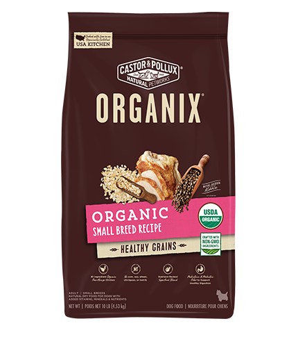 Castor &amp; Pollux ORGANIX Organic Small Breed Recipe Healthy Grains Dry Dog Food 4.5kg