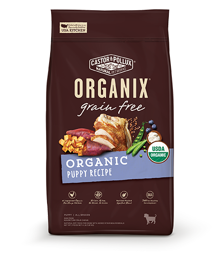 Castor &amp; Pollux ORGANIX Grain Free Organic Puppy Recipe Dry Dog Food 4.5kg