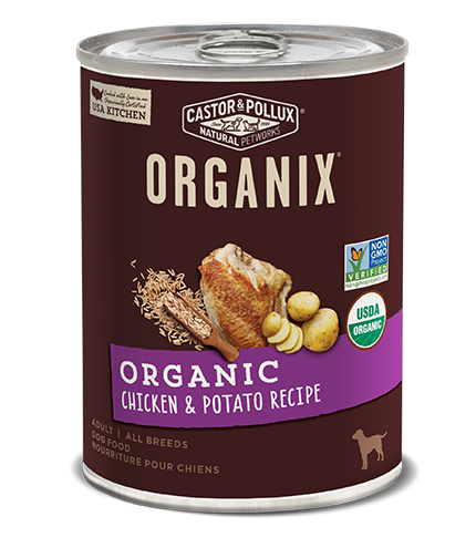 Castor &amp; Pollux ORGANIX Organic Chicken &amp; Potato Recipe Adult Case of 12 Wet Dog Food 360g