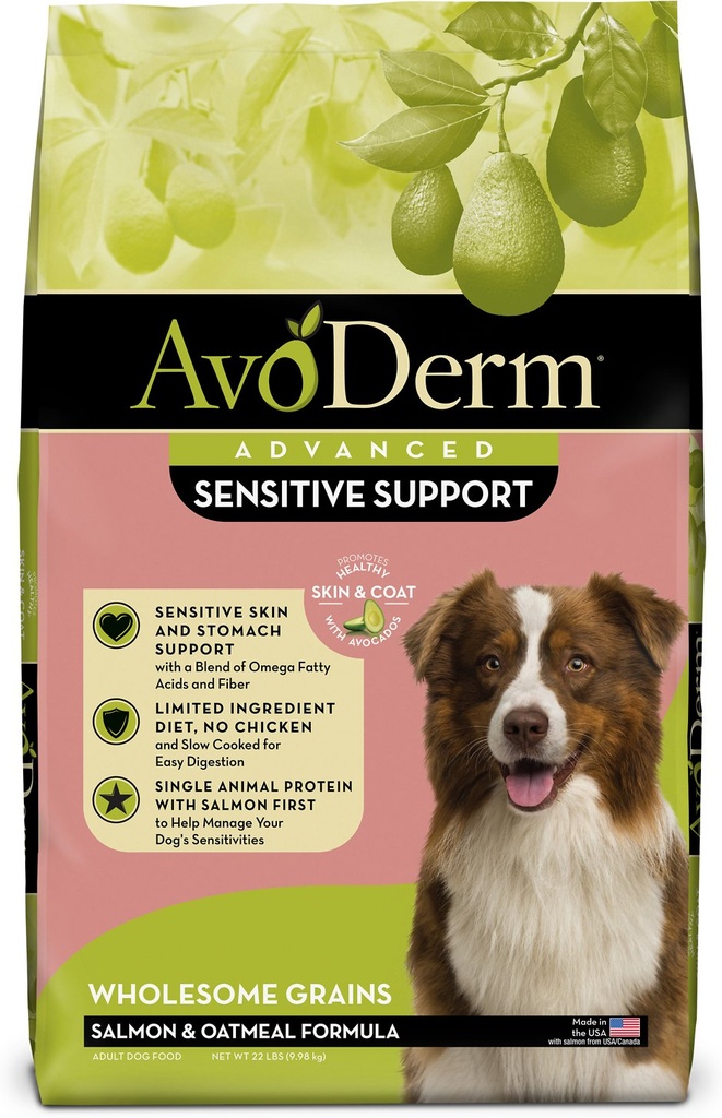 AvoDerm Advanced Sensitive Support Salmon &amp; Oatmeal Formula Dry Dog Food 10kg