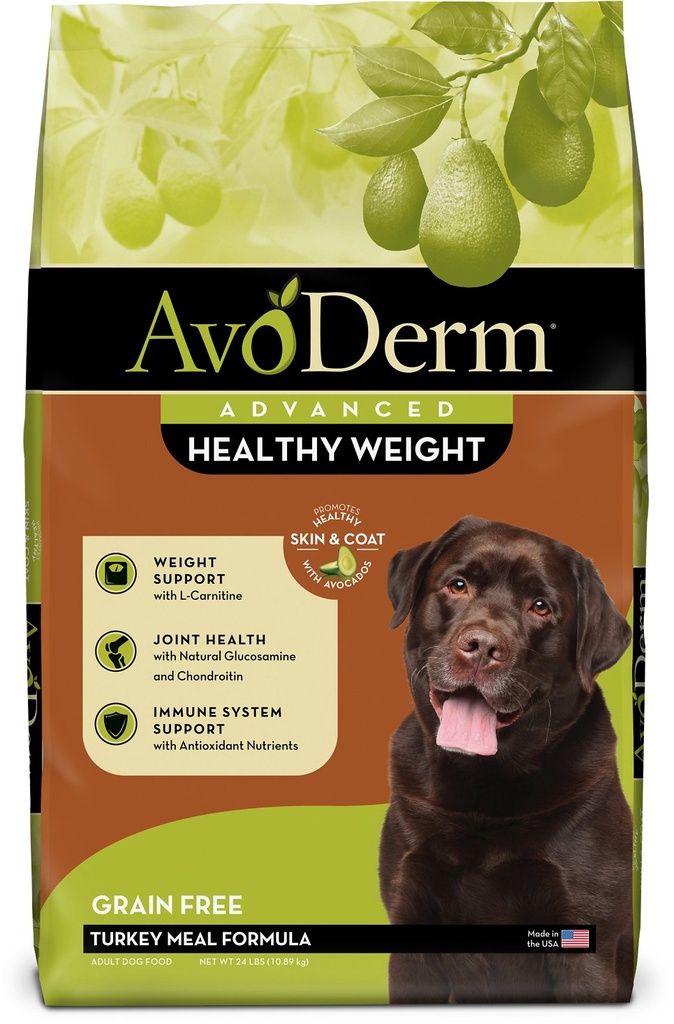 AvoDerm Advanced Healthy Weight Turkey Meal Formula Grain-Free Dry Dog Food 10.9kg