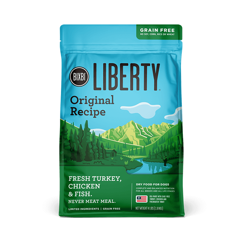 BIXBI Liberty Original Recipe Fresh Turkey, Chicken &amp; Fish Grain-Free Dry Dog Food 10kg