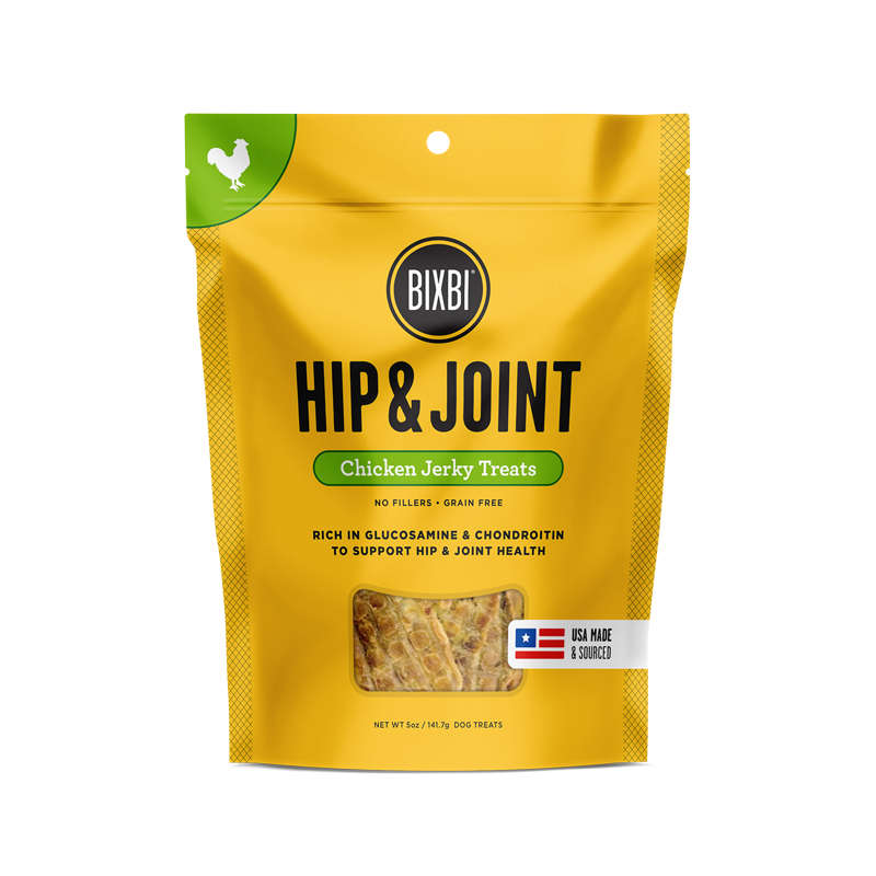 BIXBI Hip &amp; Joint Chicken Jerky Dog Treats 340g