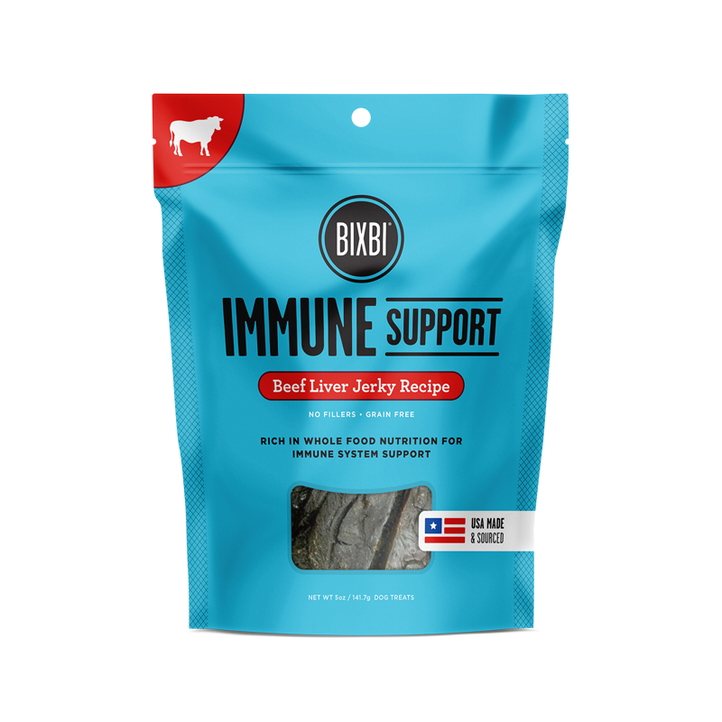 BIXBI Immune Support Beef Liver Jerky Dog Treats 142g