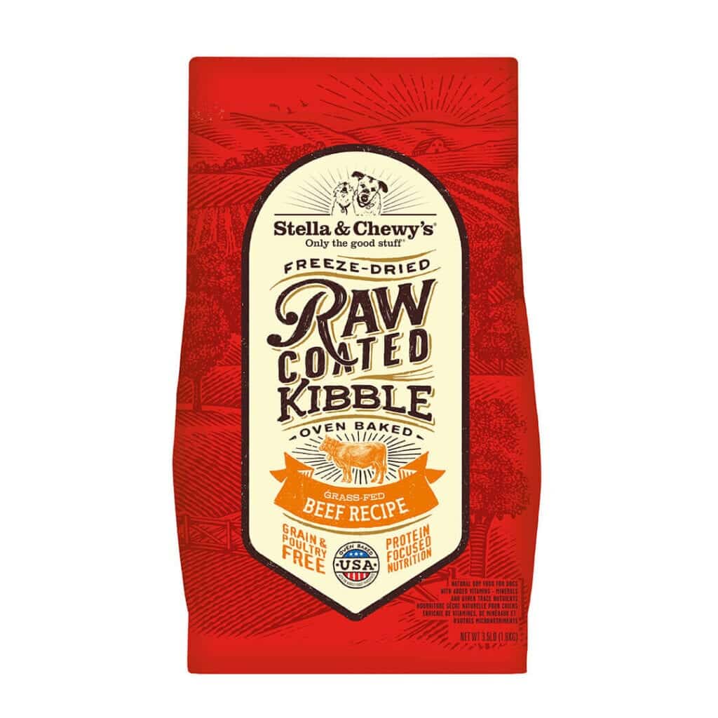 STELLA &amp; CHEWY'S GRASS-FED BEEF RAW COATED DRY DOG FOOD 10kg