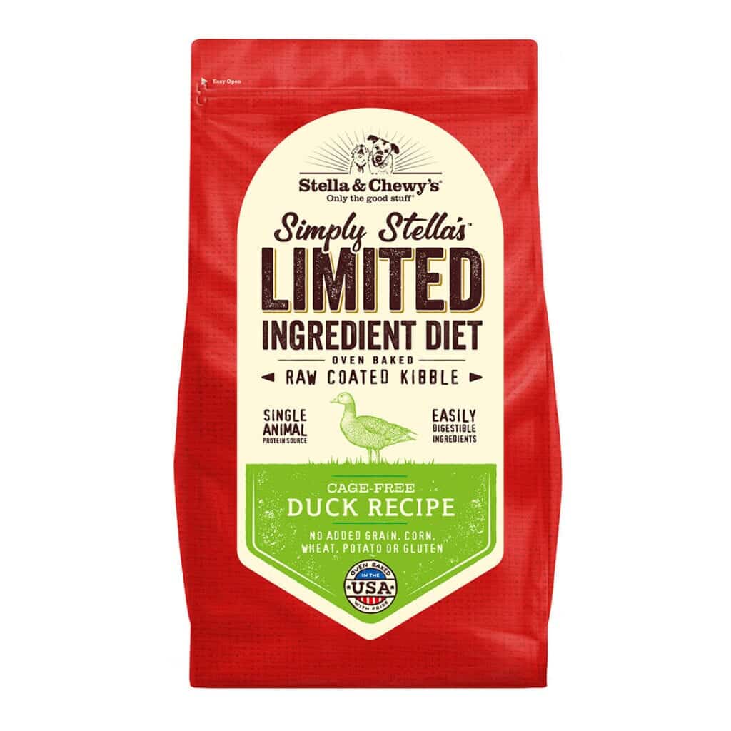 STELLA &amp; CHEWY'S SIMPLY STELLA LIMITED INGREDIENT DUCK RECIPE DRY DOG FOOD 10kg