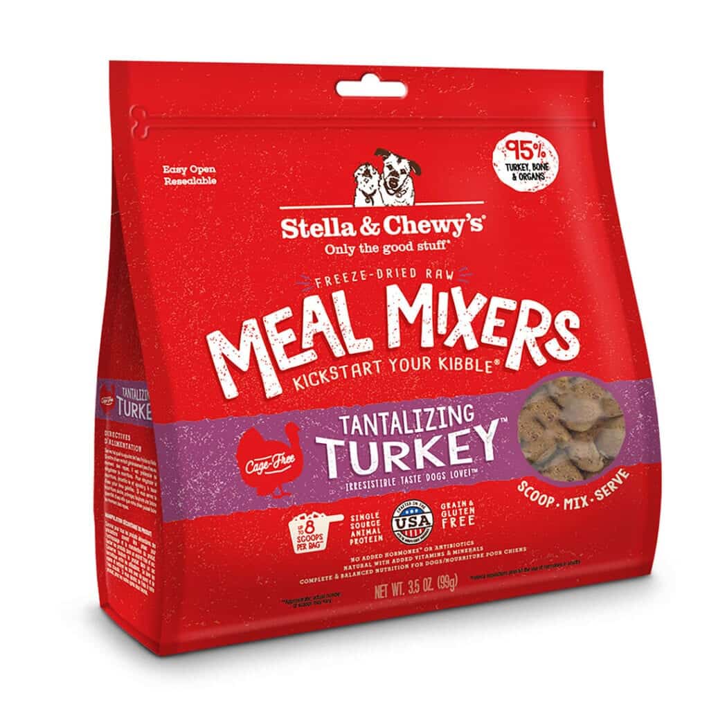 Stella &amp; Chewy's Tantalizing Turkey Meal Mixers Freeze-Dried Raw Dog Food Topper 510g