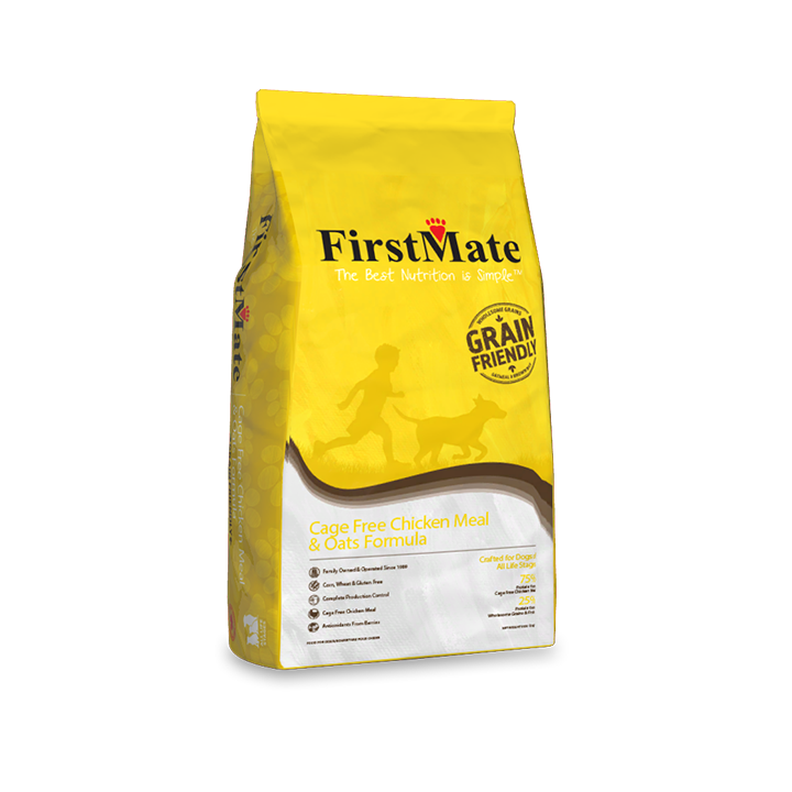 FirstMate Grain Friendly Cage Free Chicken Meal &amp; Oats Formula Dog Food 11.3kg