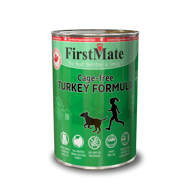 FirstMate Turkey Formula Limited Ingredient Grain-Free Case of 12 Canned Dog Food 345g