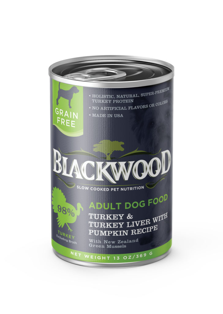 Blackwood Turkey &amp; Turkey Liver With Pumpkin Grain-Free Adult Case of 12 Canned Dog Food 369g