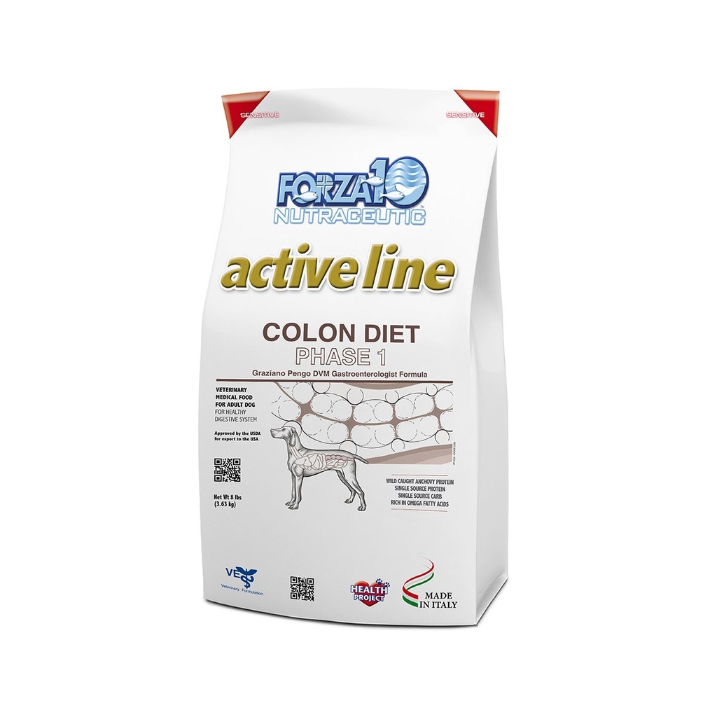 FORZA10 NUTRACEUTIC ACTIVE COLON DIET PHASE 1 DRY DOG FOOD 3.63g