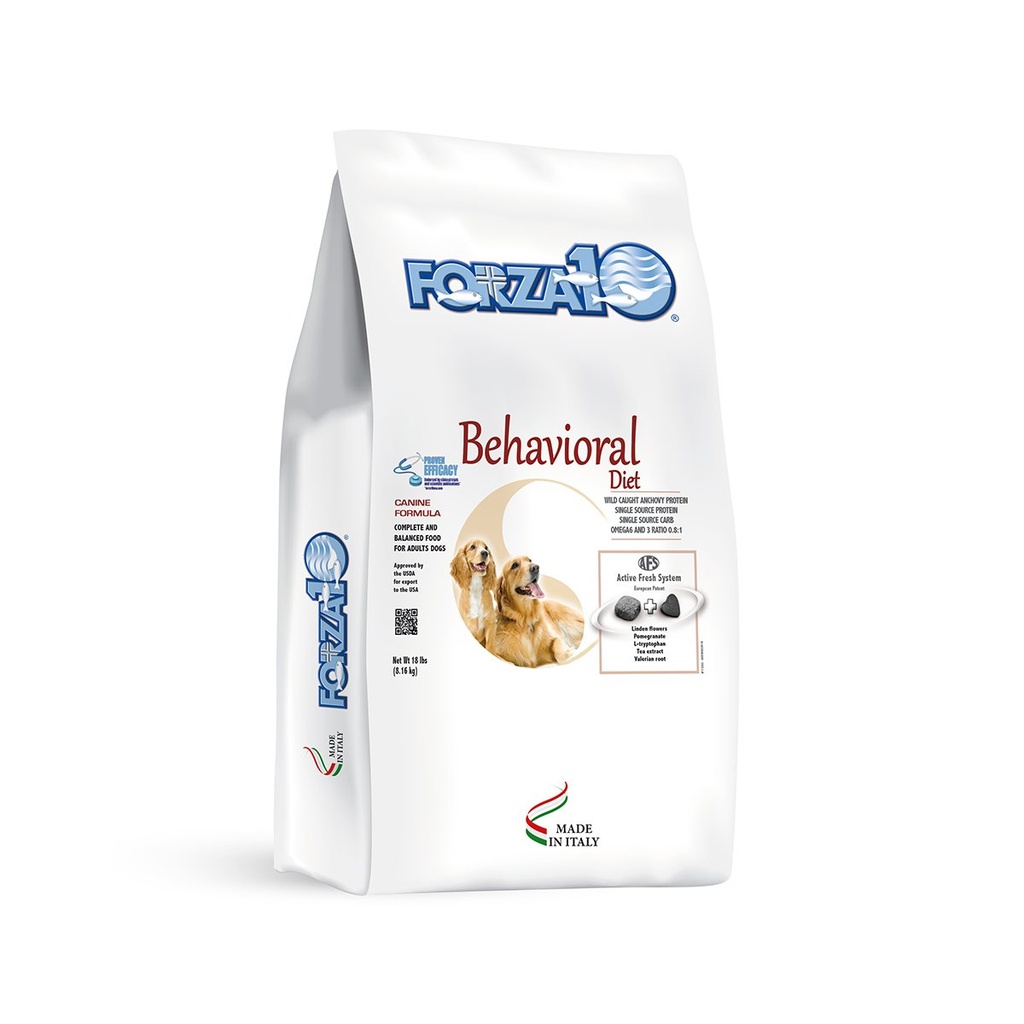 FORZA10 NUTRACEUTIC ACTIVE LINE BEHAVIOR SUPPORT DIET DRY DOG FOOD 8.16kg