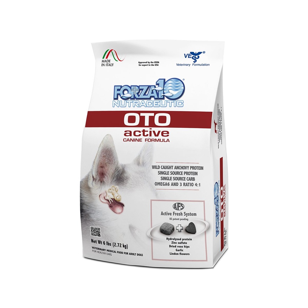 FORZA10 NUTRACEUTIC ACTIVE LINE OTO SUPPORT DIET DRY DOG FOOD 2.72kg