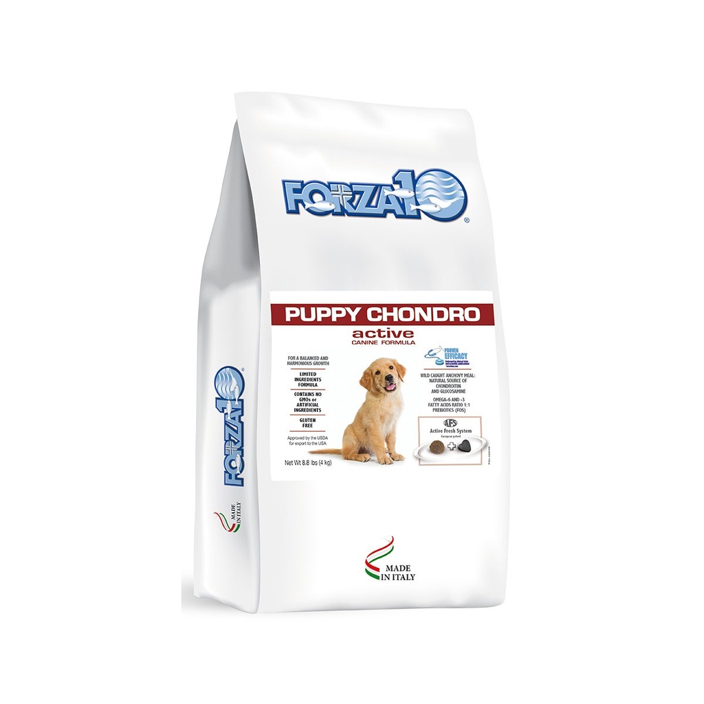 FORZA10 NUTRACEUTIC ACTIVE PUPPY CHONDRO DIET DRY DOG FOOD 4KG