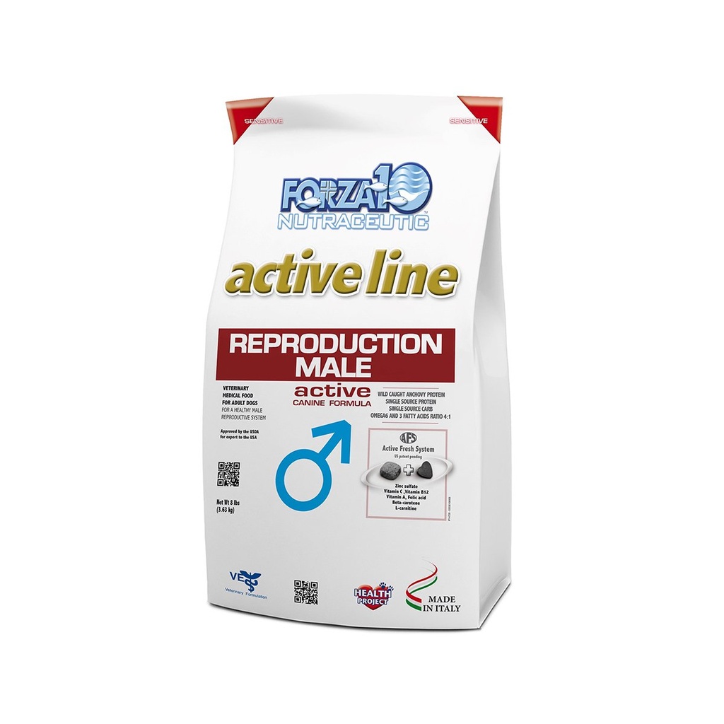 FORZA10 NUTRACEUTIC ACTIVE REPRODUCTIVE MALE DIET DRY DOG FOOD 8.16KG