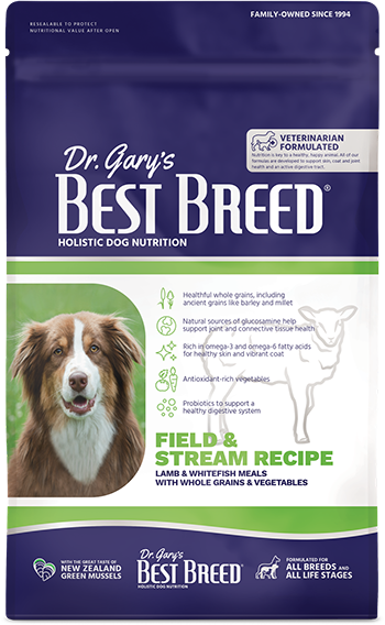 Dr. Gary's Best Breed Holistic Field and Stream Recipe Lamb Meal with Vegetables &amp; Herbs Dry Dog Food 11.8kg