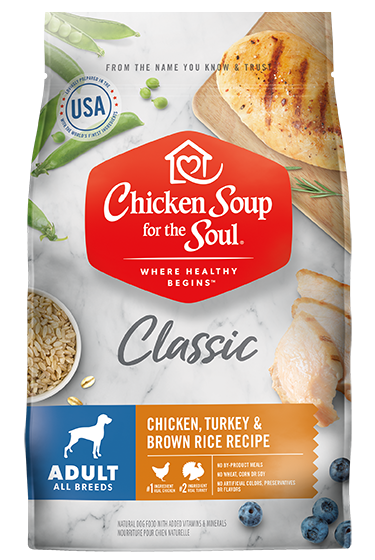 CHICKEN SOUP FOR THE SOUL Classic Adult Dry Dog Food - Chicken, Turkey &amp; Brown Rice Recipe Dry Dog Food 12.7kg