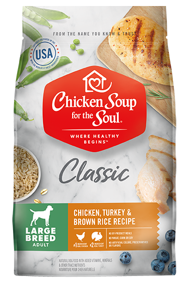 CHICKEN SOUP FOR THE SOUL Classic Large Breed Adult Dry Food - Chicken, Turkey &amp; Brown Rice Recipe Dry Dog Food 12.7kg