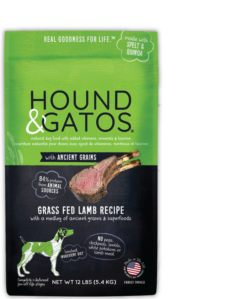 Hound &amp; Gatos Grain-Free Lamb Recipe Dry Dog Food 5.4kg