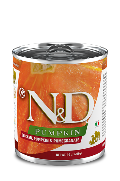 FARMINA N&amp;D PUMPKIN CHICKEN, PUMPKIN &amp; POMEGRANATE ADULT CASE OF 6 WET CANNED DOG FOOD 285G